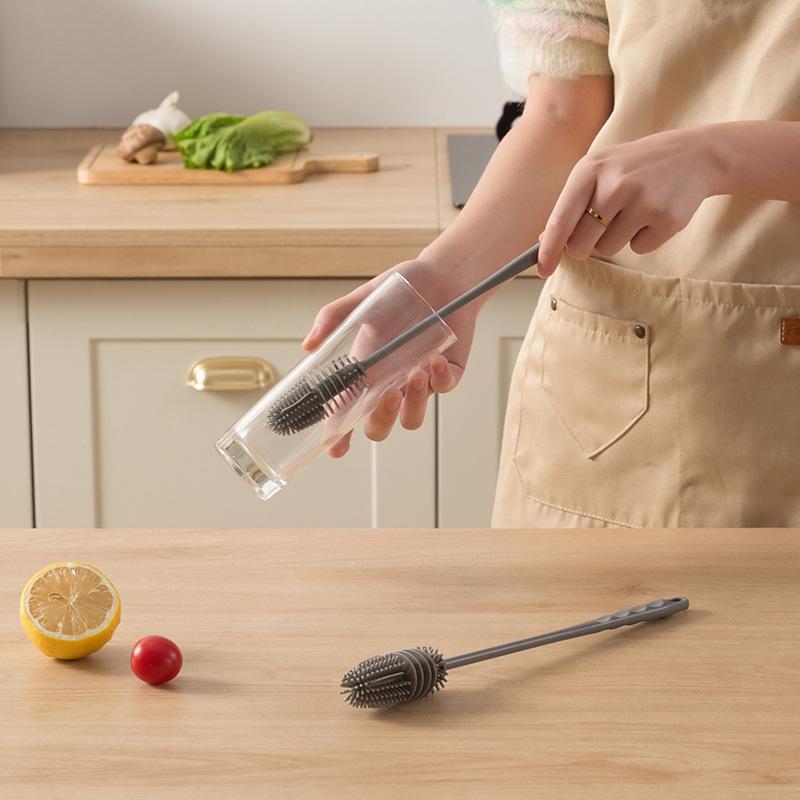 Набор из 2 щеток для чистки бутылок – Палочка для чистки из нержавеющей стали для детских бутылочек для кормления