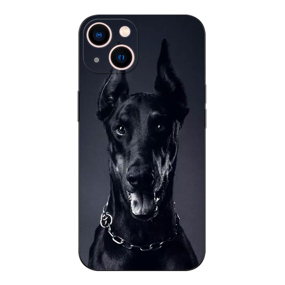 Черный чехол TPU для Realme 2 3 3i 5i 5s 6s 7i 6 7 8 8i pro 4g 5g чехол Doberman