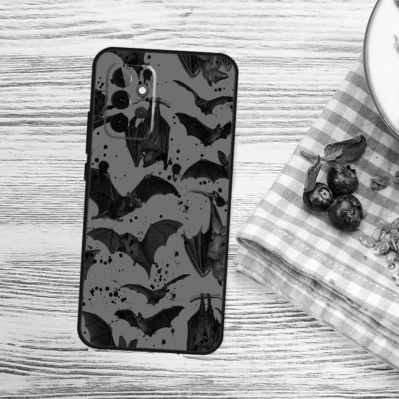 Готический чехол-летучая мышь для Samsung Galaxy A54 A34 A14 A56 A36 A16 A06 A13 A53 A12 A22 A32 A52 A35 A17 A15 A55