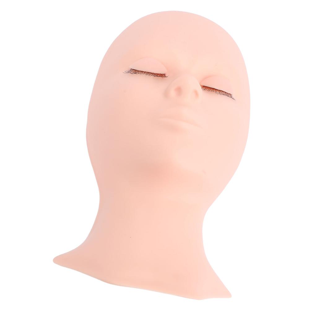 Lash Mannequin Head Silicone Replacement Eyelid Eyelash Practice Model Head Single Fold Eyelid