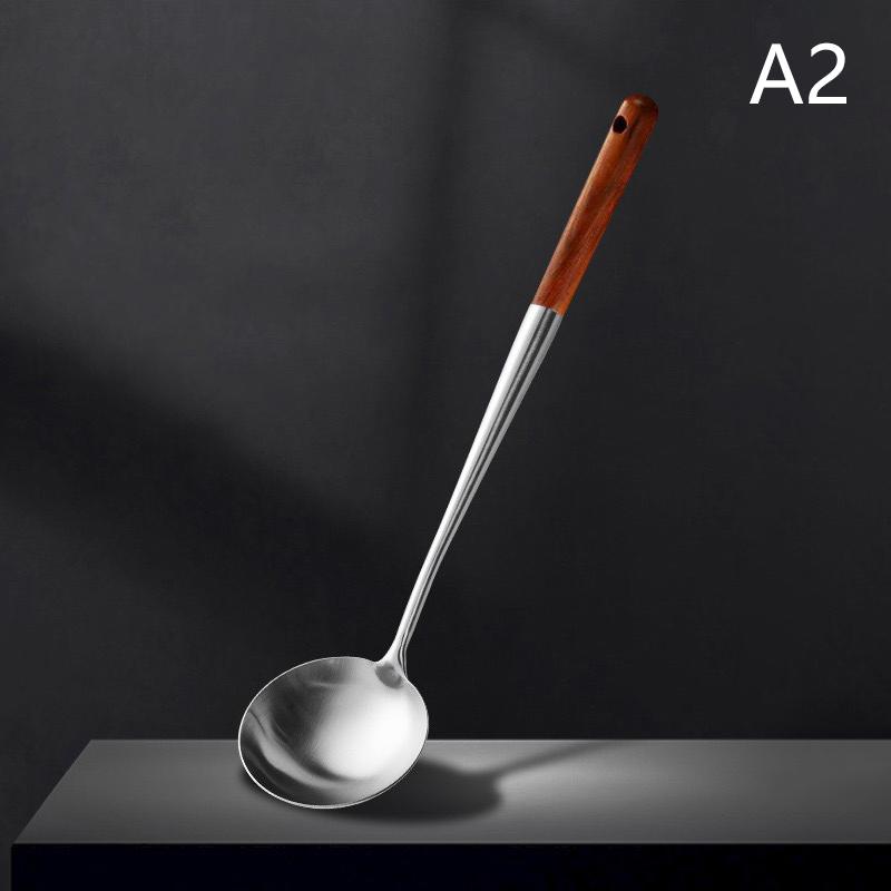 Кухонная утварь Лопатка для вока Железный и половник Инструмент Лопатка для нержавеющей стали Оборудование для приготовления пищи Кухонные принадлежности Основные принадлежности