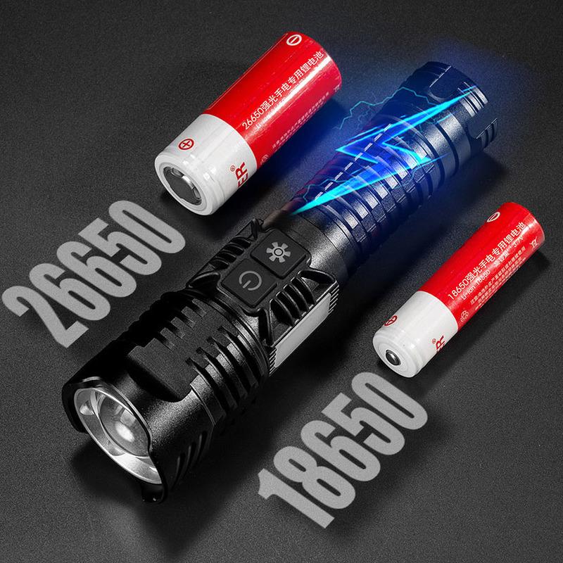 Мощный Лазерный Фонарь Convoy Фонарик 26650 Батарея Лампа С Power Bank Освещение для улицы Зум Перезаряжаемые Фонарики