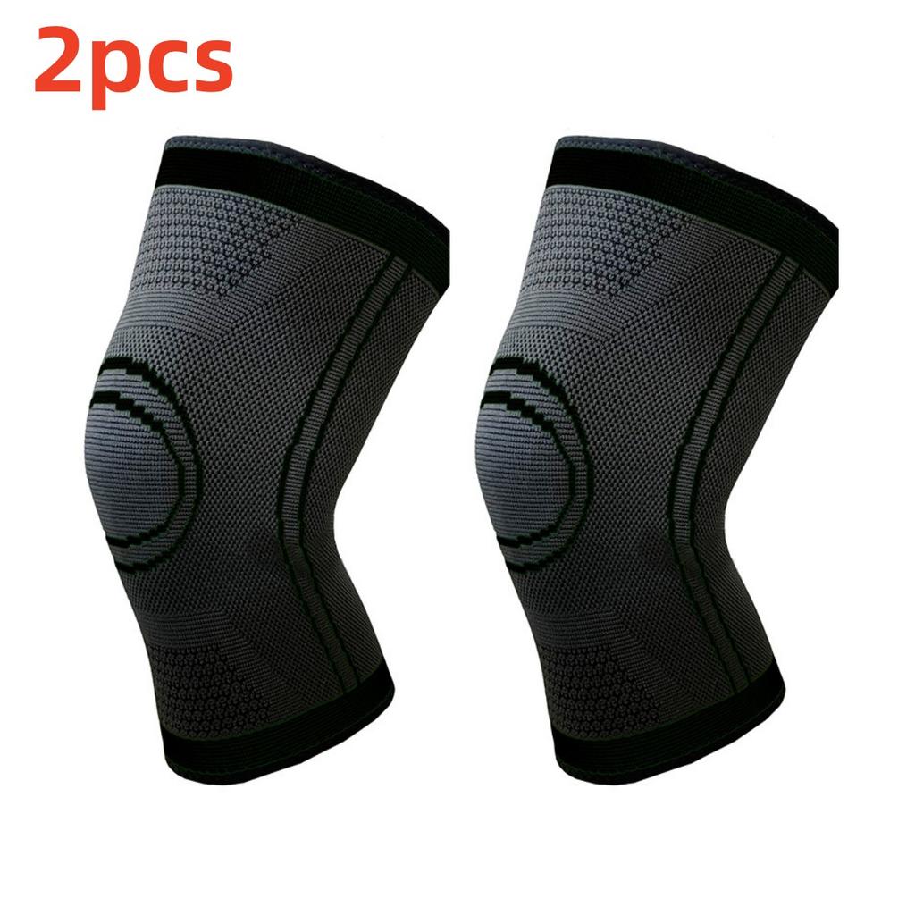 1/2 шт. Наколенник для зала, бега, эластичный, мужской, женский, для баскетбола, защита колена, нейлоновый вязаный, для пеших прогулок, фитнеса, защита колена, спортивное оборудование