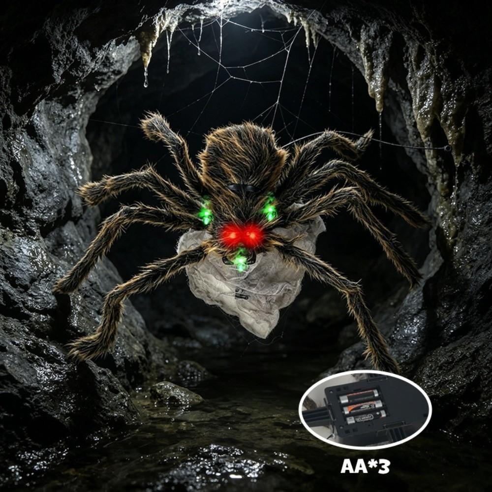 Realistic Plush Plush Spider Bendable Legs Bar Decorative Props Spider Props Haunted House