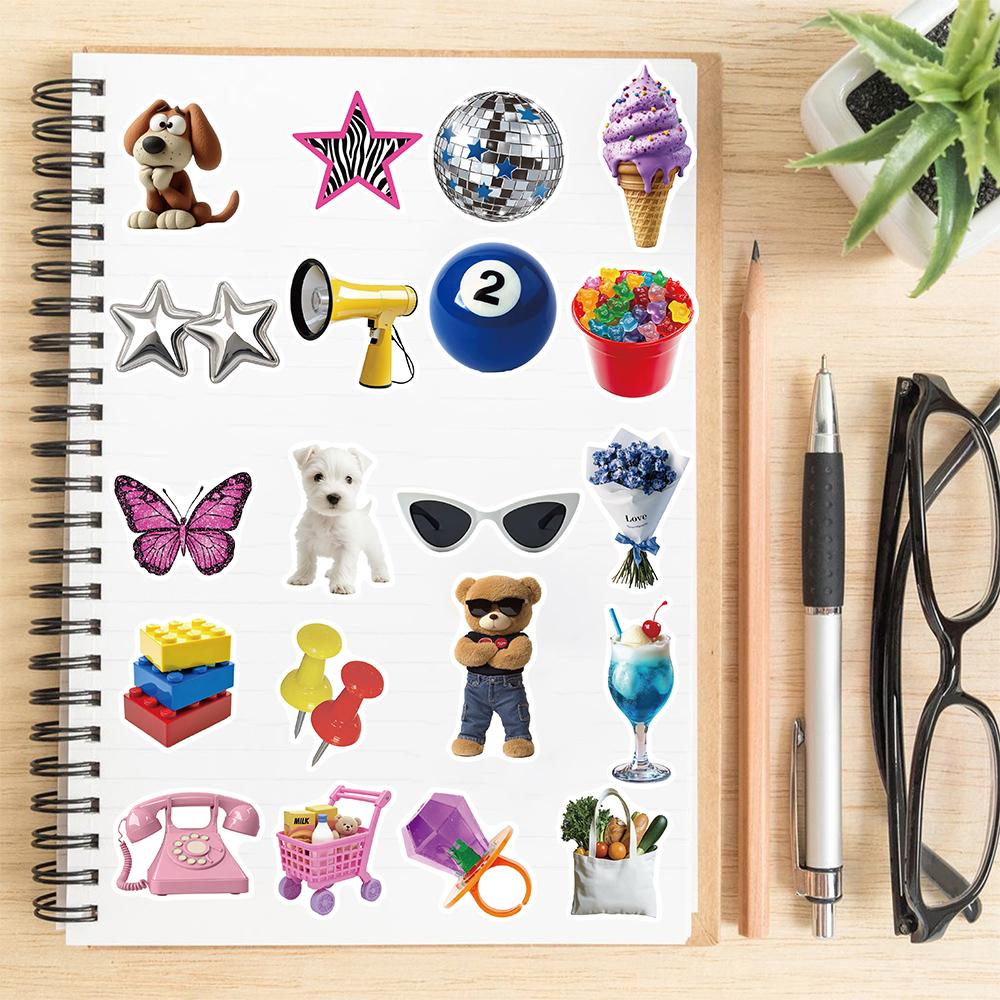 50/100PCS Y2K Style Stickers Notebook Bicycle Personalize Laptop Luggage Motorcycle Coffee Modern Skateboard Dormitory Sticker