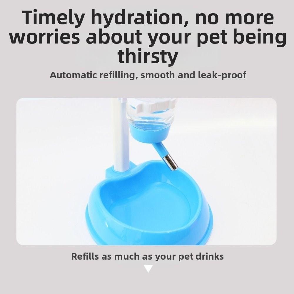 Подвесной чайник Автоматическая поилка для домашних животных Подъемная бутылка для питья для домашних животных с подставкой Использование для кошек и собак