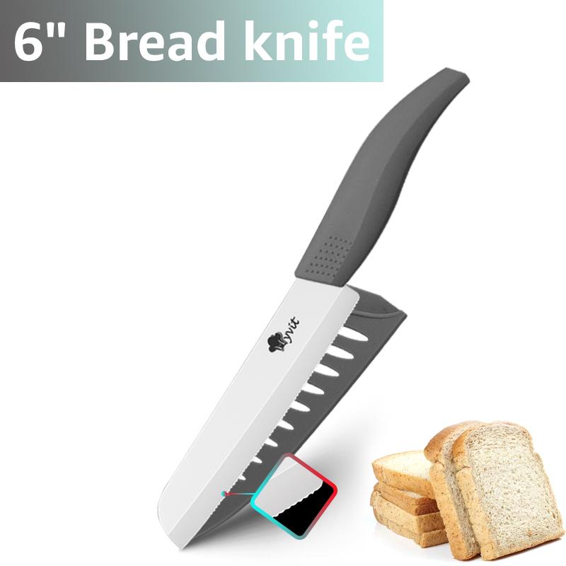 Керамические ножи Кухонные ножи 3 4 5 6 дюймов Нож шеф-повара Нож для хлеба Белое циркониевое лезвие Многоцветная ручка Высокое качество