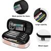 Pen Case Smooth Zipper Roomy Interior 300D Polyester with Main Compartment Mesh Pocket and Pen Slots for College and School Use