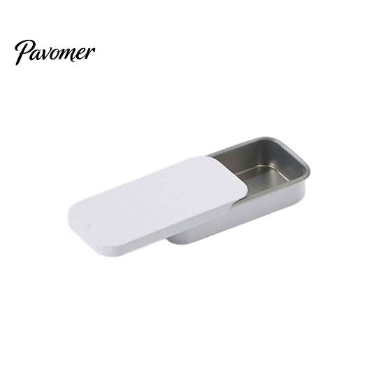 Small Storage Box for Pockets Tin Container with Sliding Cover, Durable Metal Pocket Portable Container, Moisture-proof Candy And Herbs Push