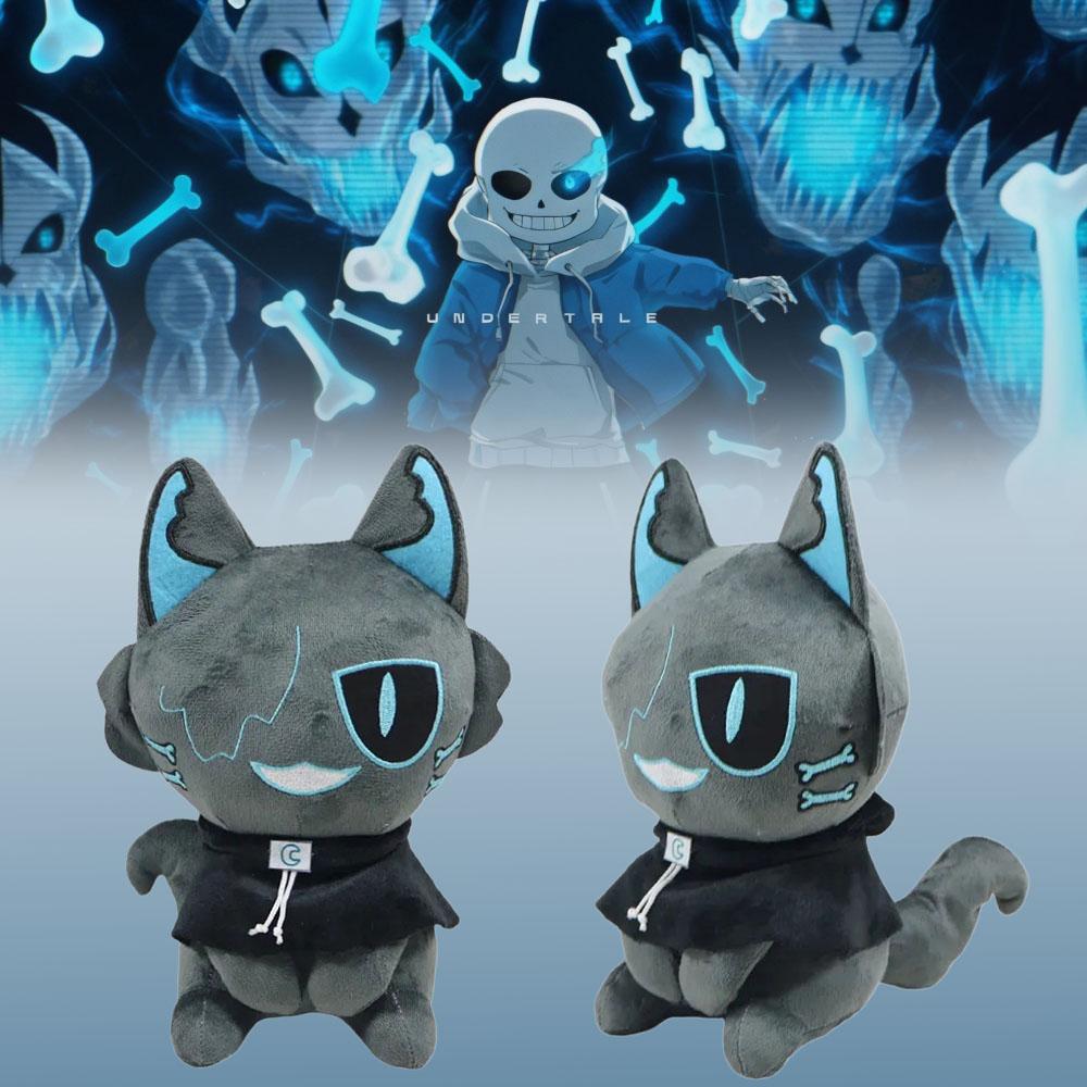 Новая плюшевая игрушка Undermeow Nightmare из игры Undertale, мерч Санса, мягкая набивная игрушка, коллекционный подарок на день рождения для фанатов, декор