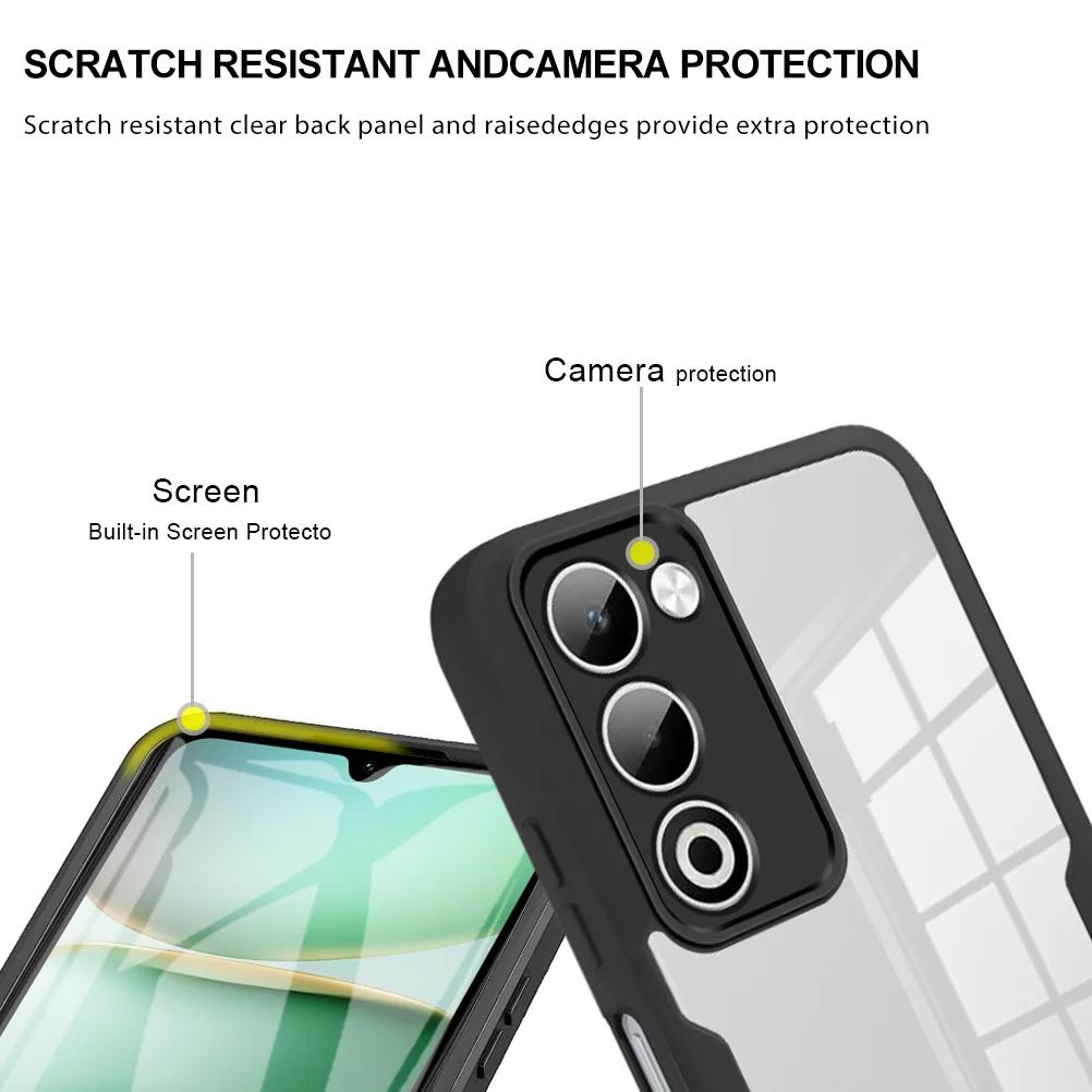 Чехол для телефона OPPO A5 5G 2026 с защитой всего корпуса 360°, противоударный, защитная крышка, встроенная защита экрана, Fundas Coque Capa