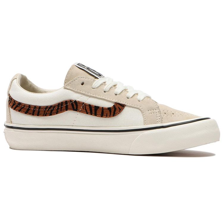 Vans Sk8 Переиздание Sf Лоскутная Повседневная Обувь для Скейтбординга с Низким Верхом Унисекс Кроссовки Бежевый VN0A4UWIA0O