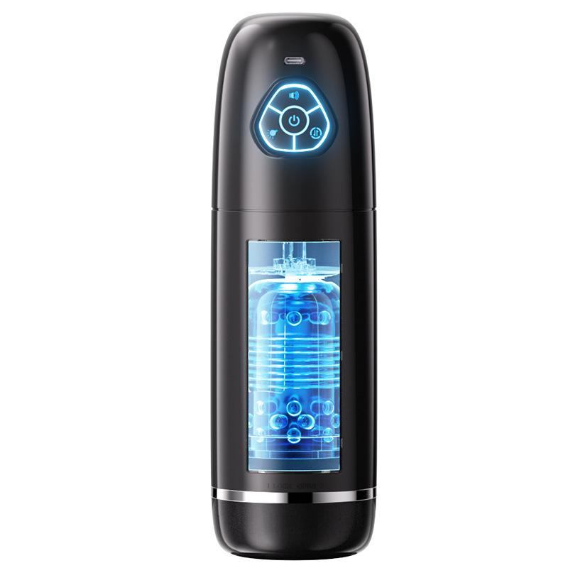 Автоматическая чашка-мастурбатор для мужчин 10 режимов поступательного движения и вращения Карманная киска Машина для минета пенисом Секс-игрушка для мужчин Товары для взрослых