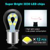 1156 BA15S P21W Led BAU15S PY21W 1157 BAY15D P21/5W BA15D Светодиодные лампы 12SMD 3030 Чипы Светодиодные авто Белый Автомобильный указатель поворота Лампа заднего хода Красный Желтый