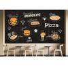 3d Пицца Еда Обои Закусочная Промышленный Декор Настенная Роспись Ресторан Фаст-Фуд Пицца Обои