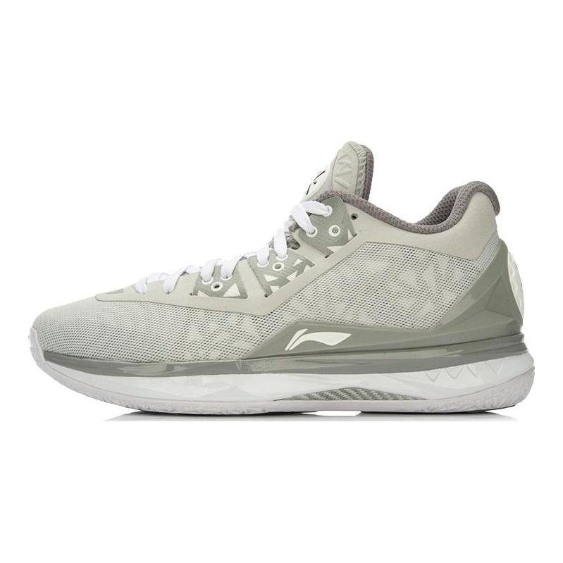 Li Ning WOW 4 Way Of Wade 4 Средние Баскетбольные Кроссовки Унисекс Серый Белый ABAL037-19