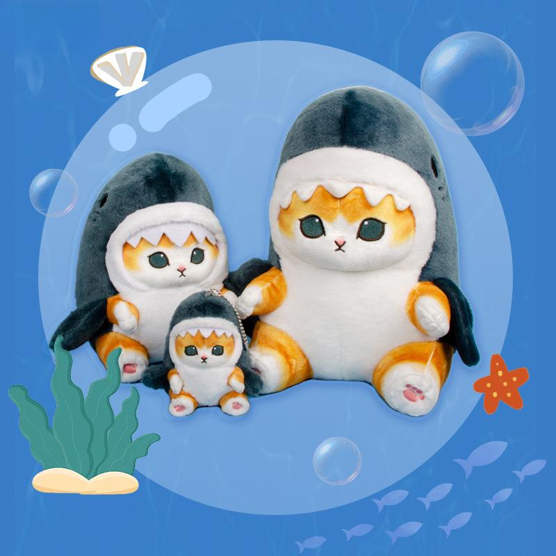 13/20 см милая плюшевая игрушка акула кошка кукла японская популярная мультяшная акула кошка кукла подушка подарок для детей подарок на день рождения
