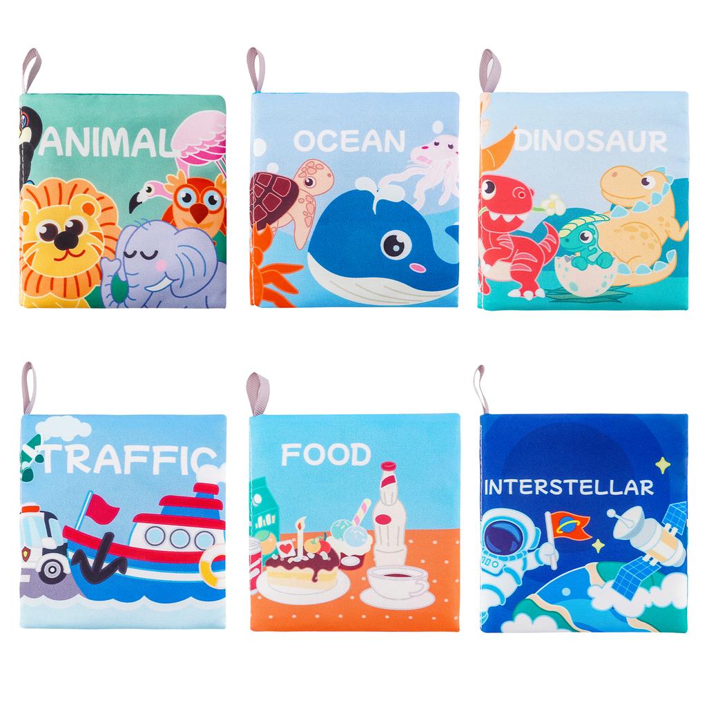 Baby Books Toys Baby Books 0-6 Months Touch and Feel Cloth Crinkle SoftBooksToys for 0-3-6-12-18 Months Infant Newborn