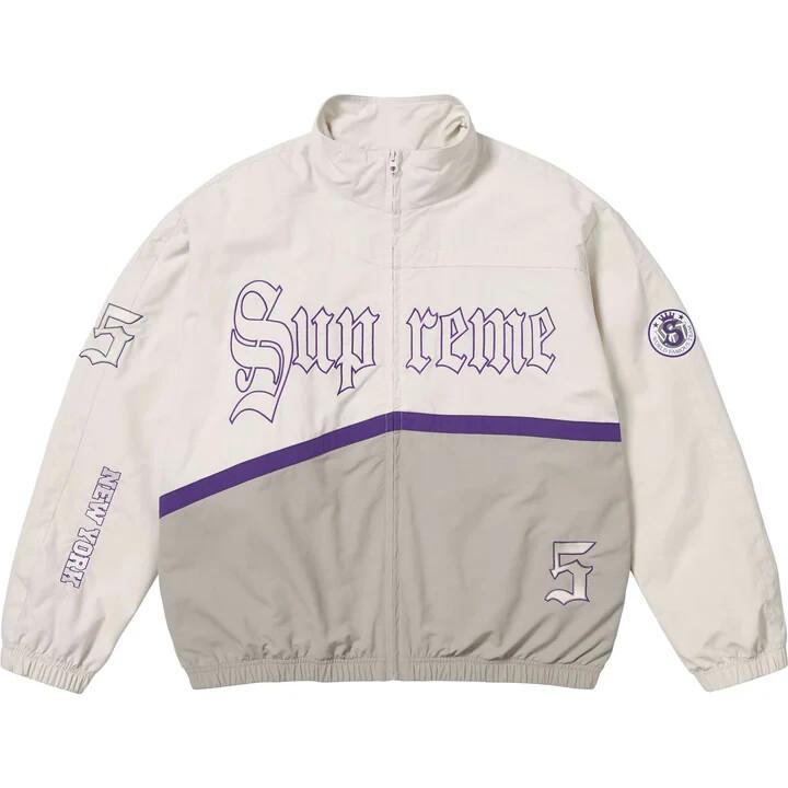 Supreme Old English Track Jacket White