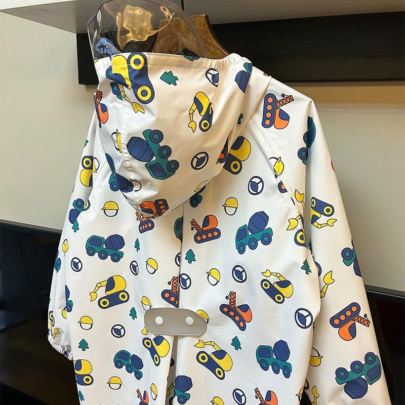 Children's Raincoat Boys Girls Primary School Students Japan fashion New Children Baby Kindergarten School with Schoolbag Seat Poncho