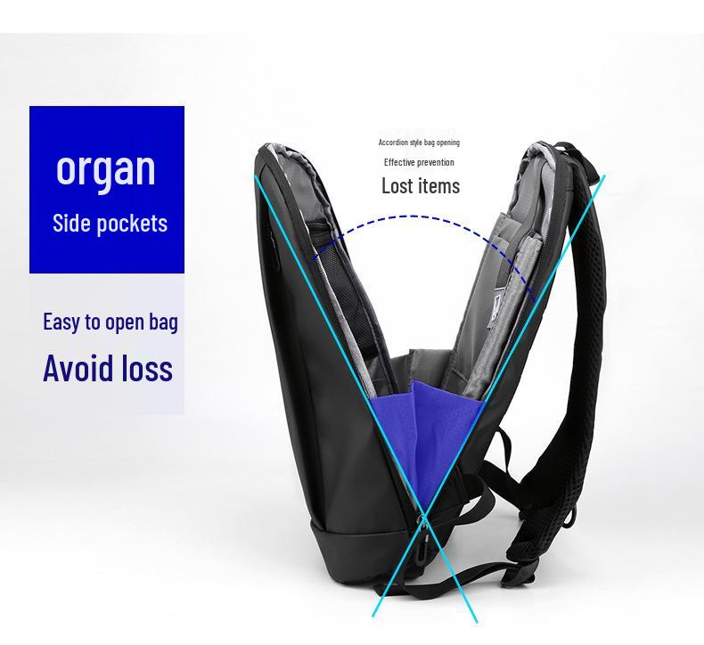 Durable 15-inch Ultra-Thin Men's Business and Student Commuter Backpack