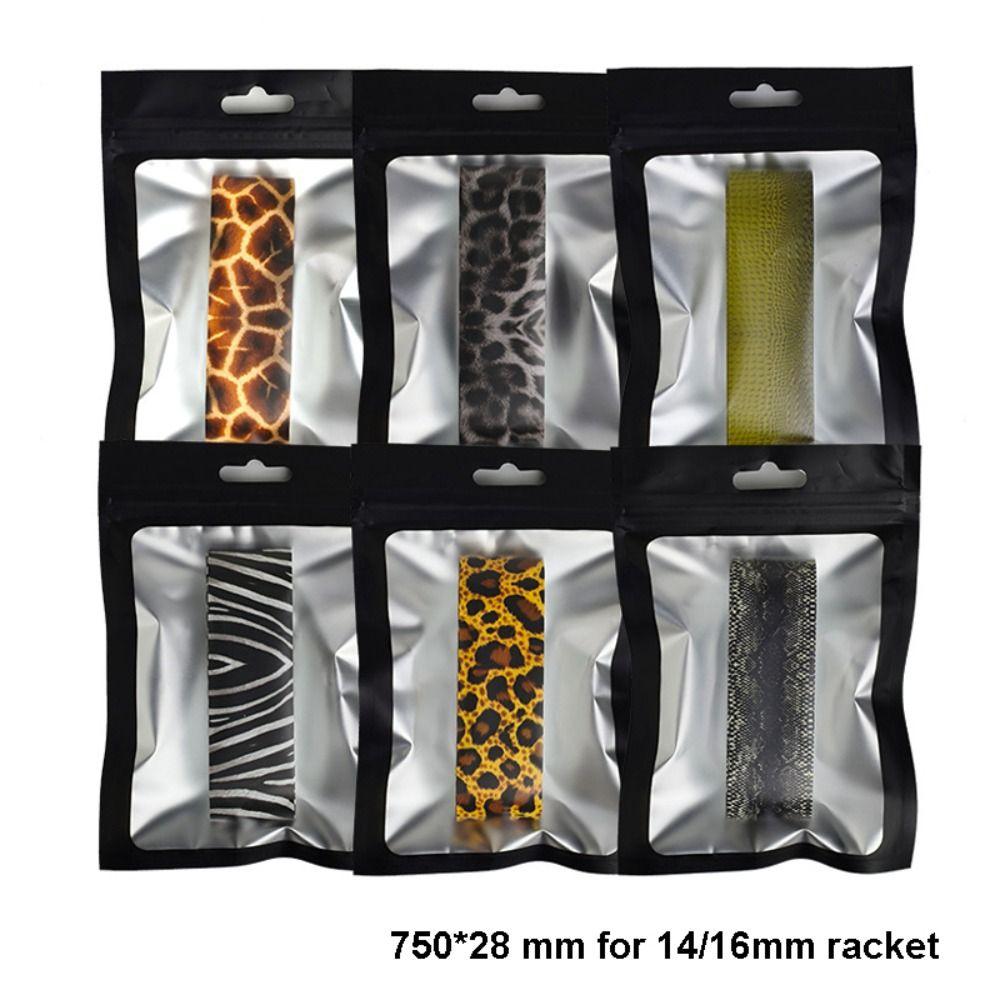 Animal Patterns Pickleball Racket Edge Sticker Shock Absorption Matte Frame Tape Tournament