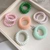 Headwear Sweet Elastic Hair Tie Colorful Telephone Wire Hair Rope  Hair Accessories