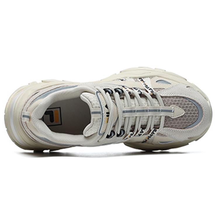 FILA Fabric Low top Chunky Sneakers Women's Beige (Unisex) Chunky Sneakers F12W124164FLA