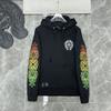 8613 CHROME HEARTS 2025 New Spring and Autumn Plus-size Thin Style Classic Style Logo Hooded Sweatshirt for Couples