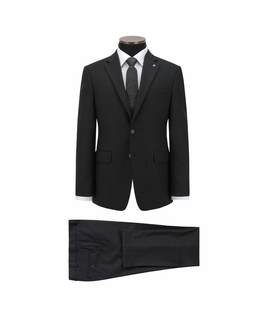 BRENTWOOD Wool Blended Milled Slim Suit Pants - Dark Grey Brfgw26841Gyd