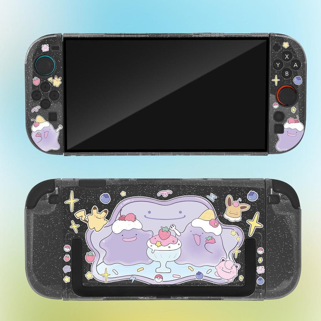 Горячий! Новый Защитный Чехол для Switch 2 с Рисунком Ditto Матовый Раздельный Жесткий Чехол Мягкий Захват Совместим с Док-Станцией Для Игроков