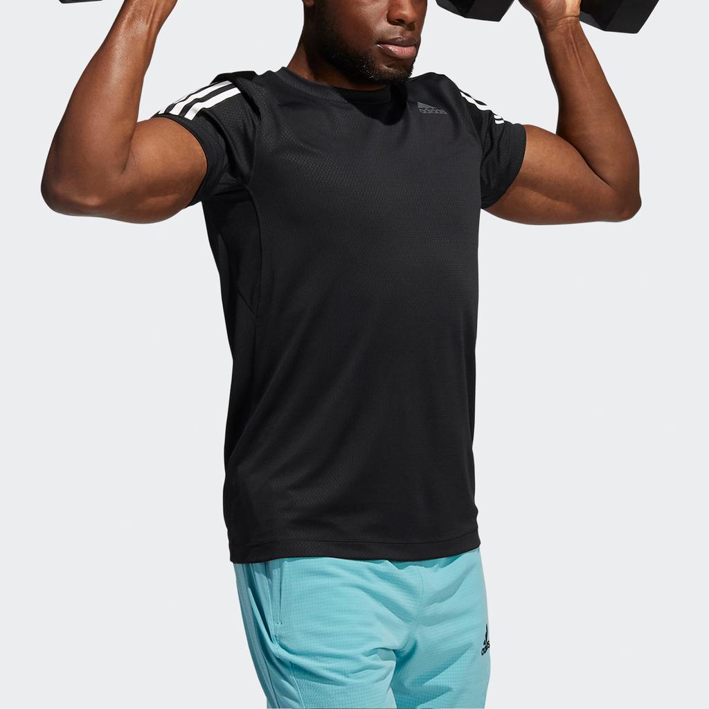 Adidas HRDY Warri Tee Breathable Sports Short Sleeve Men Tops Black GT8259