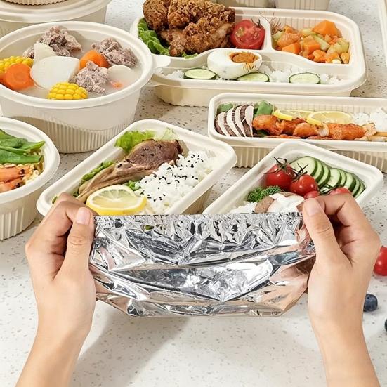 Алюминиевые крышки для еды с эластичным краем, сохраняющие тепло и свежесть, крышки для мисок, блюд, кастрюль, сковородок, многоразовая термообертка для дома