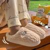 Хлопковые тапочки женские осенне-зимние новые домашние домашние теплые для послеродового периода нескользящие хлопковые тапочки мужские зимние