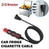 2/3/4M For Car Refrigerator Warmer Extension Power Cable Car Fridge Cigarette Cable Cooler Charging Replacement Line