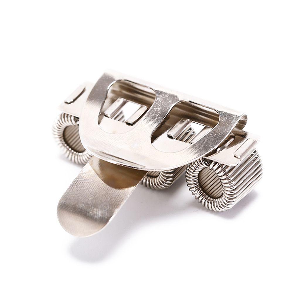 1PC Adjustable Convenient Portable Spring Pen Holder Elastic Loop Notebook Metal Pen Clips