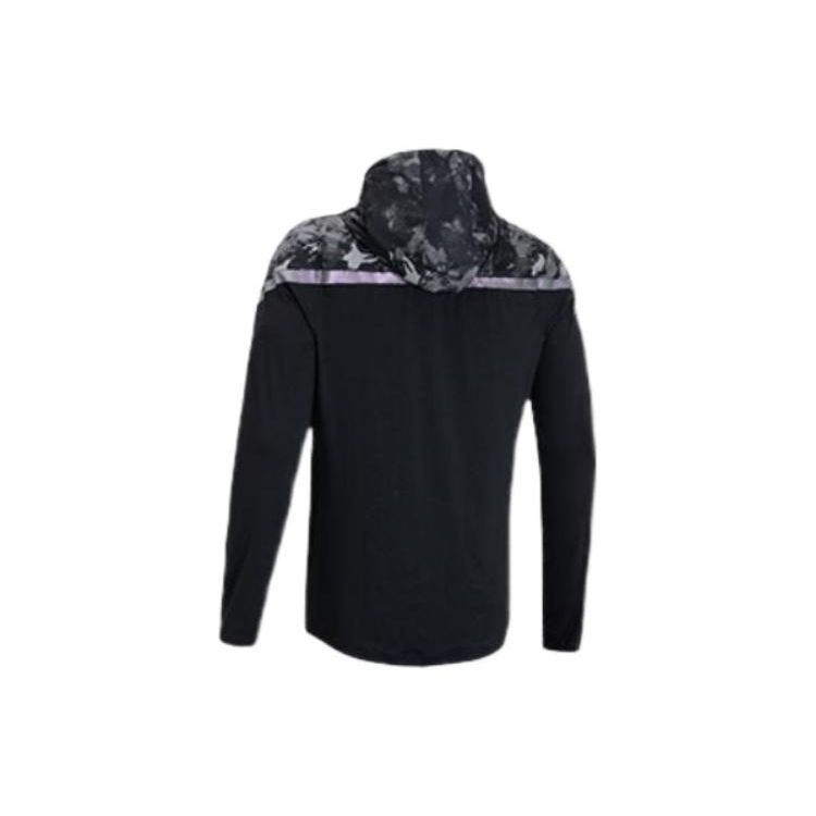 Under Armour Спортивная куртка с капюшоном на молнии Rush с принтом Мужская Черная 1366171-001
