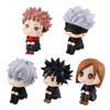 Милая Аниме Фигурка Jujutsu Kaisen Итадори Юдзи Годзё Сатору Фусигуро Мэгуми Кугисаки Кавайная Игрушка Украшение для Машины ПВХ Модель Подарок