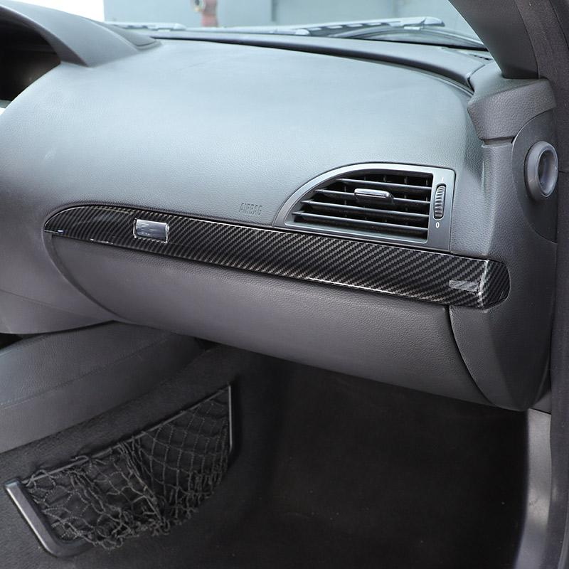 ABS Глянцевый черный Для BMW 6 серии E63 E64 2004-2009 Декоративная наклейка на переднюю пассажирскую панель автомобиля Автомобильные аксессуары для интерьера