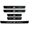 1/4/5Pcs Car Door Sill Scuff Plate Decor Carbon Fiber Stickers For VW GTI Polo Golf MK6 MK7 Beetle Touran CC Passat Tiguan Jetta