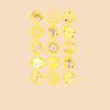 15Pcs/set Flower Envelope Sealing Sticker Envelope Decoration Drop Glue Stamp Tags  Diary