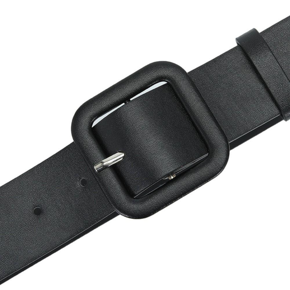 Candy Color PU Leather Belt Y2k Trouser Decoration Sweet Wide Belt  Dress Decoration