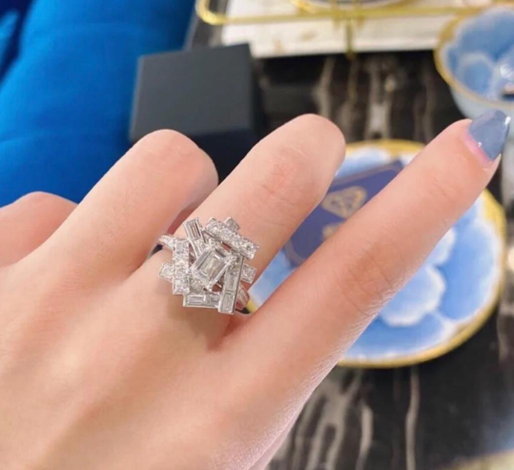 Новый тренд 2024 года Горячая распродажа Модные украшения известного бренда для женщин 3a Циркон Геометрический дизайн Кольца Роскошное кольцо Подарки для девушек