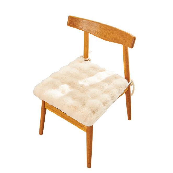 Плюшевая теплая подушка с кроликом, зимняя подушка для стула, офисная обеденная подушка для стула, подушка для стула, бытовая подушка