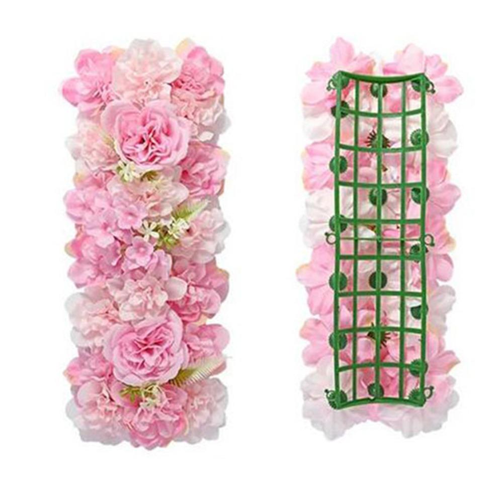 3D Artificial Flower Wall Panel DIY Arched Door Flower Row Wedding Road Lead  Garlands Accessories