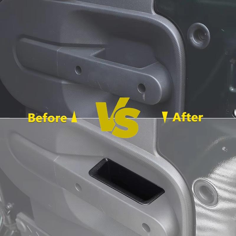 Door Handle erts Storage Box Organizer for Jeep Wrangler JK JKU 2007-2010 Door Grab Handle Tray Interior Accessories Tidying