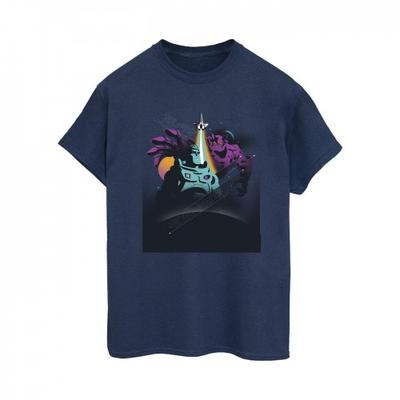 Женская/дамская футболка бойфренда Lightyear Buzz And Zurg Cotton