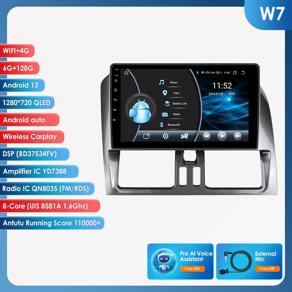 OSSURET 9" Carplay 4G BT 2din Android 13 автомобильный радиоприемник мультимедиа видеоплеер GPS навигация для Volvo XC60 2008-2017 головное устройство интеллектуальный экран SWC