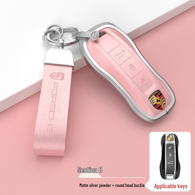 Porsche Key Case for Panamera, Macan, Cayenne, Taycan, 718, 911