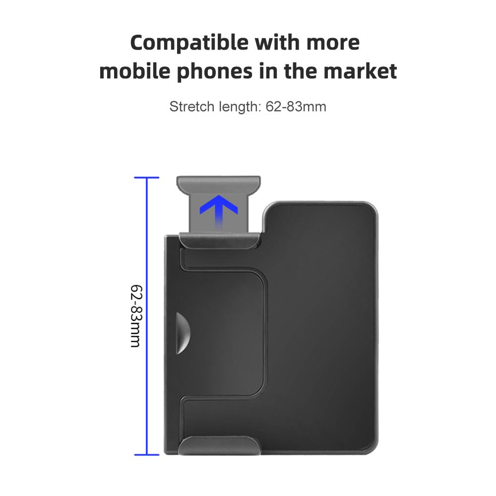 Wireless Handle Grip for Smartphone Vlog Selfie Phone Holder Stabilizer with Cold Shoe Mount 1 4 Inch Screw Hole